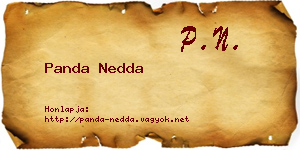 Panda Nedda névjegykártya